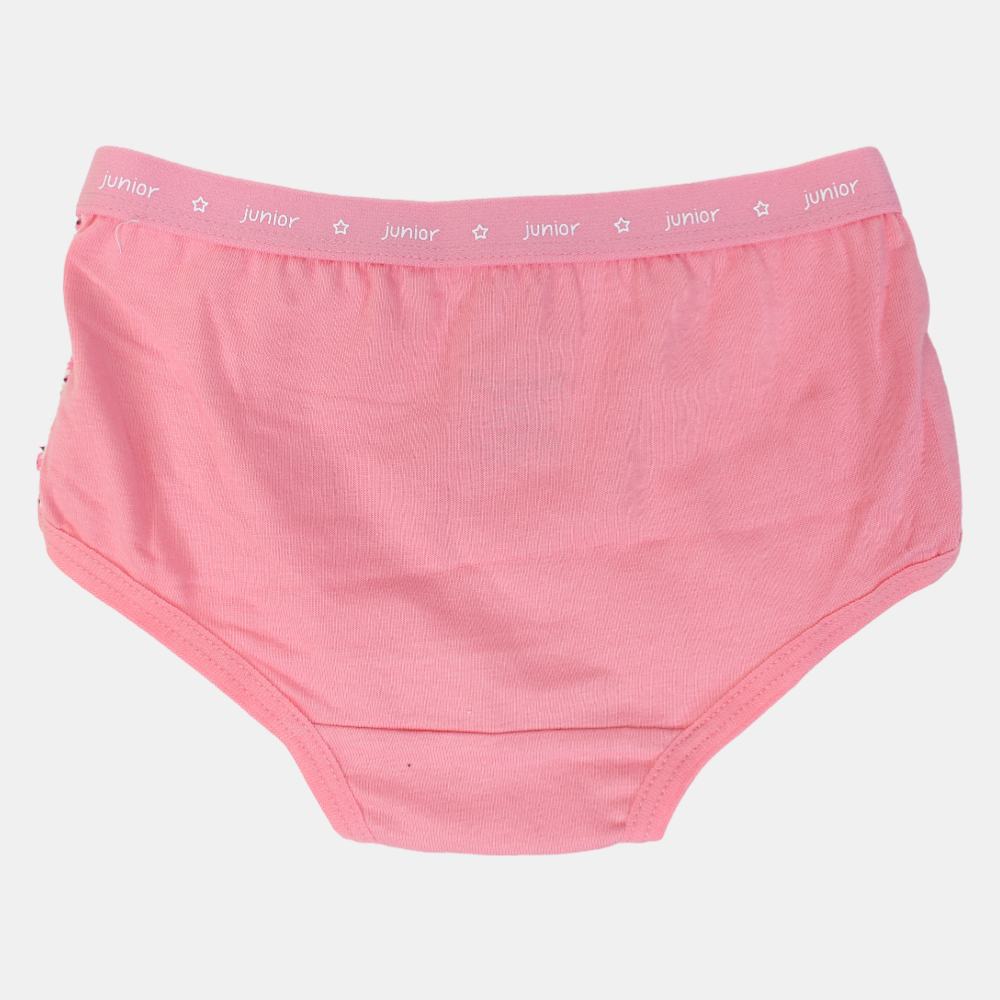 Girls Cotton Panties – Pink Floral Design