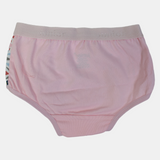 Girls' Cotton Panties – Pink Triangle Print