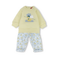 Baby Boys Cotton Pajama – Yellow with Duck Print