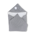 Cotton Baby Blanket – Grey with Duck Print