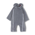 Baby Girls Cotton Footless Onesie – Grey