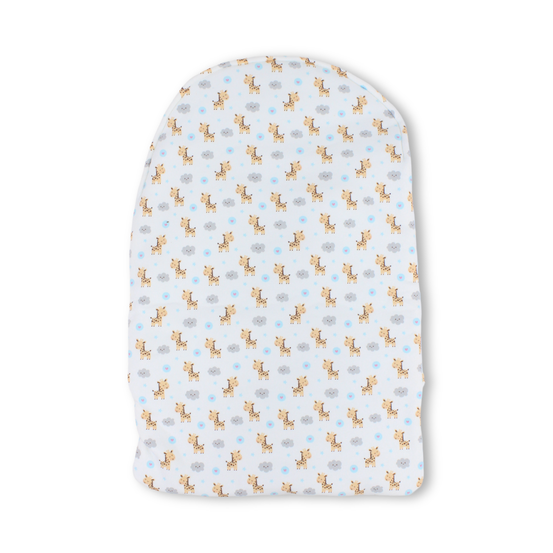 Cotton Baby Port – Off-White with Giraffe Print