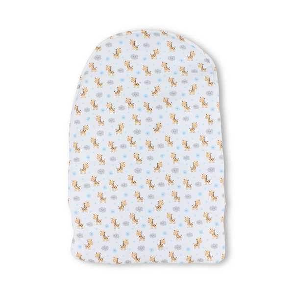 Cotton Baby Port – Off-White with Giraffe Print