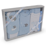 Baby Boys Gift Box Set – Light Blue Elephant Theme