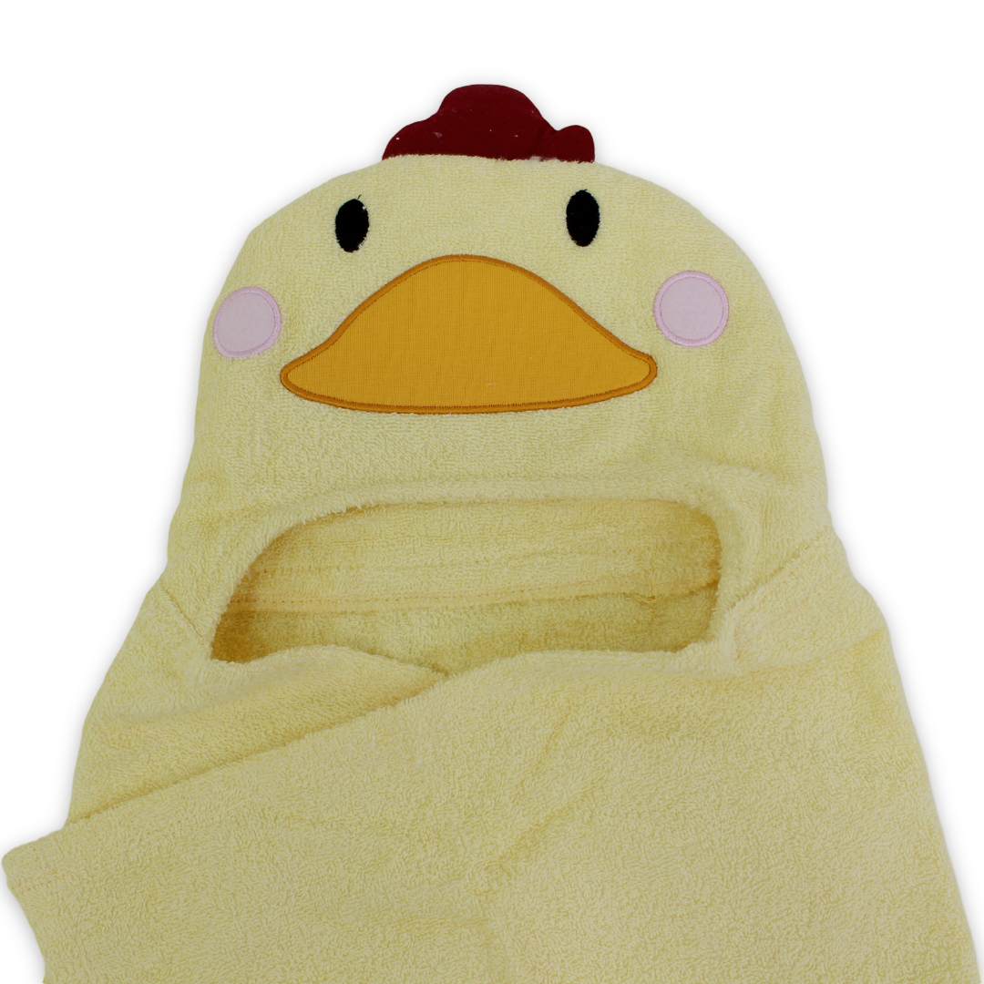 Cotton Baby Hooded Towel – Yellow Duck