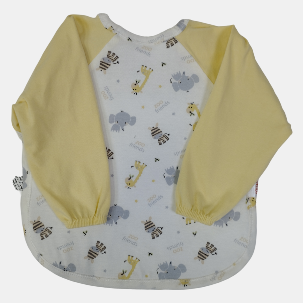 Unisex Baby All-Season Cotton Long-Sleeved Bib