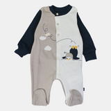 Penguin Long-Sleeved Baby Footie