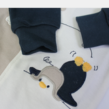 Penguin Long-Sleeved Baby Footie