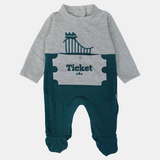 Ticket Long-Sleeved Baby Footie