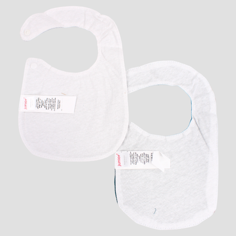 Teal & Grey Funfair Bibs (2-Pack)