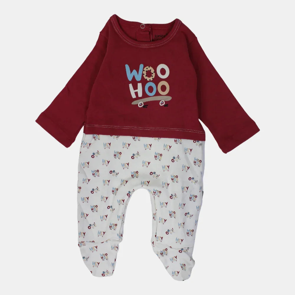 Woo Hoo Long-Sleeved Baby Footie - Clothing - Junior