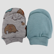 Elephants Baby Mittens (Pack of 2)