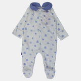 Bluish Long-Sleeved Baby Footie