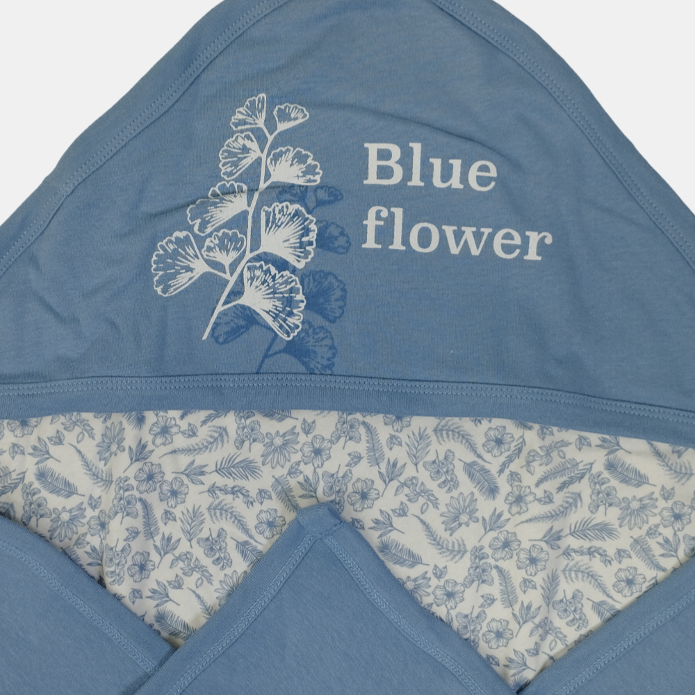 Blue Flower Baby Blanket