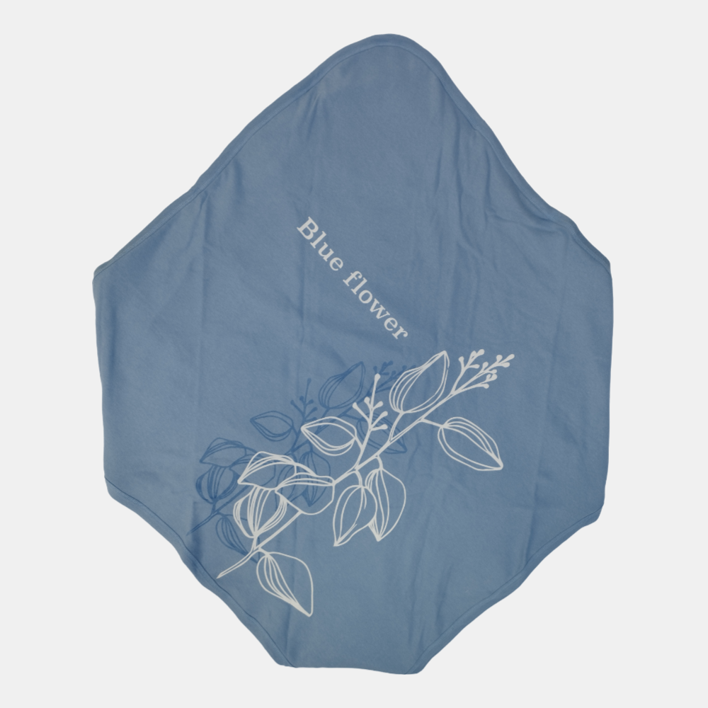 Blue Flower Baby Blanket