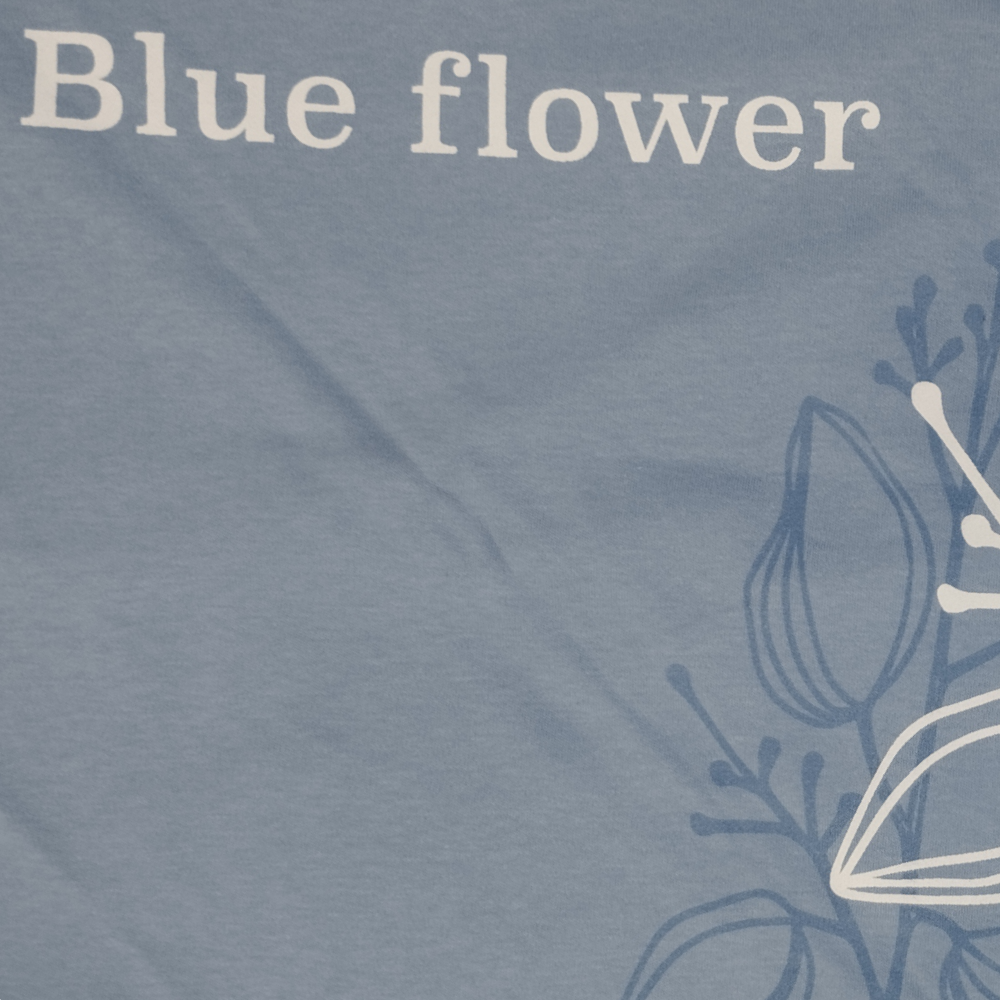 Blue Flower Baby Blanket