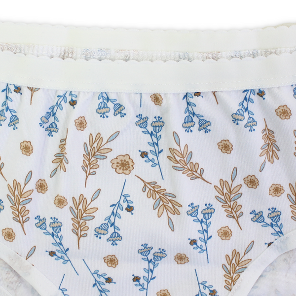 Girls Cotton Pantie – Blue*Gold