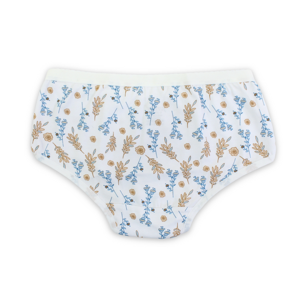 Girls Cotton Pantie – Blue*Gold