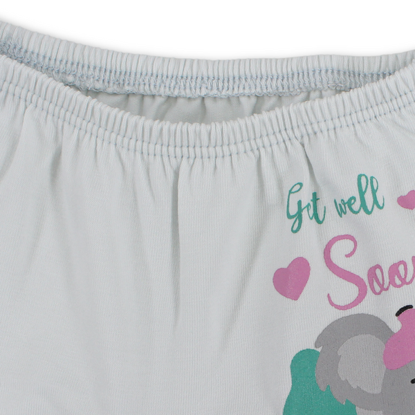 Girls Cotton Pantie – Off-White with Koala Print
