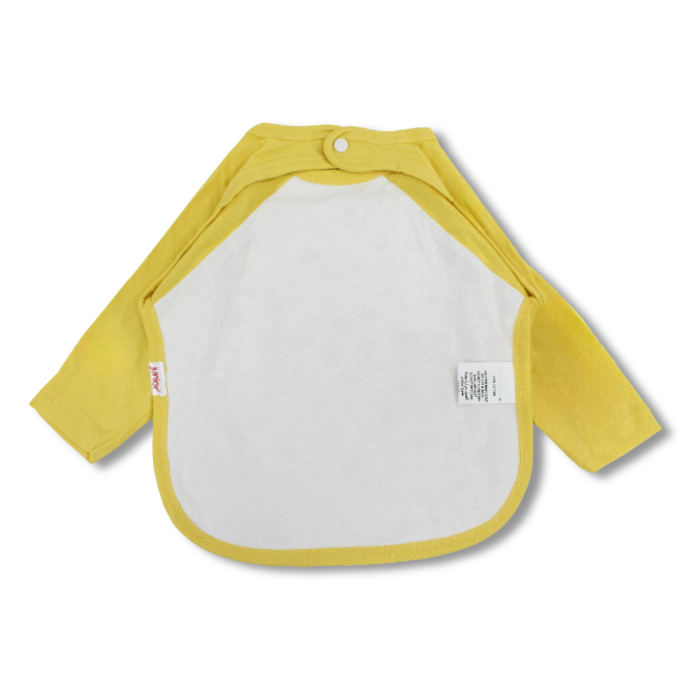 Cotton Baby Bib – Yellow with Bees Print