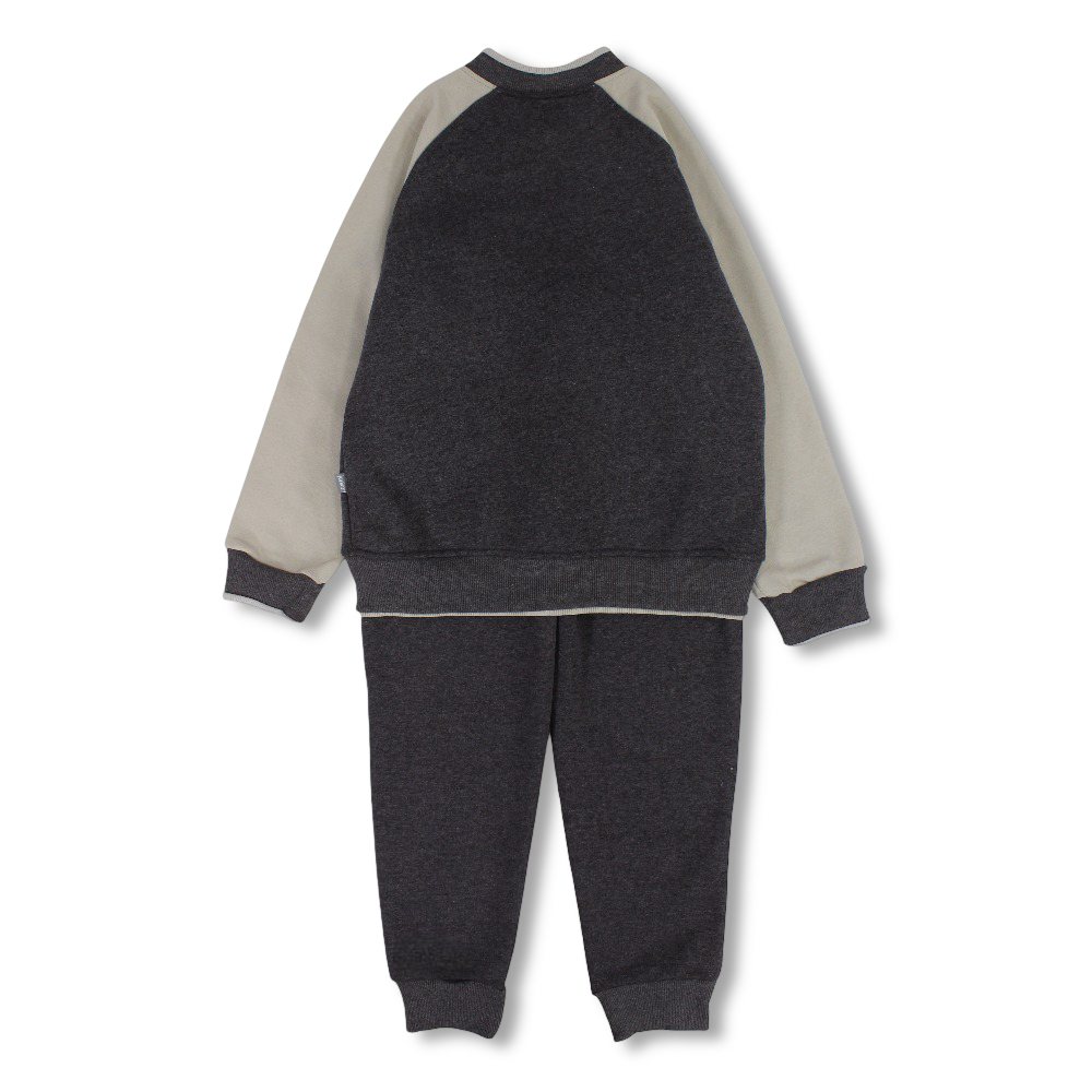 Boys Cotton Pajama Set – Grey