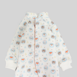 Baby Animal Heads Long-Sleeved Baby Footie