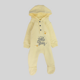 Little Star Long-Sleeved Hooded Baby Footie