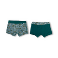 Boys Cotton Boxer Shorts – Green (Pack Of 2)