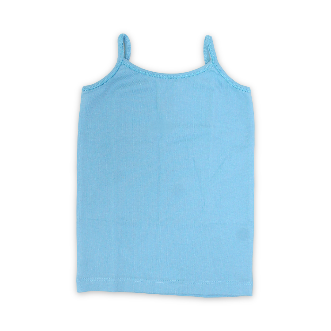Girls Cotton Sleeveless Undershirt – Baby Blue