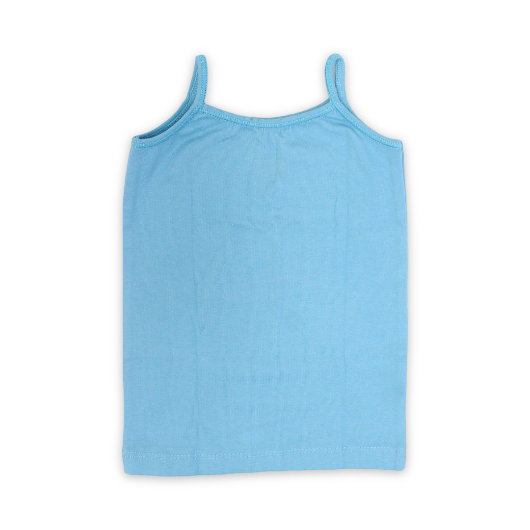Girls Cotton Sleeveless Undershirt – Baby Blue