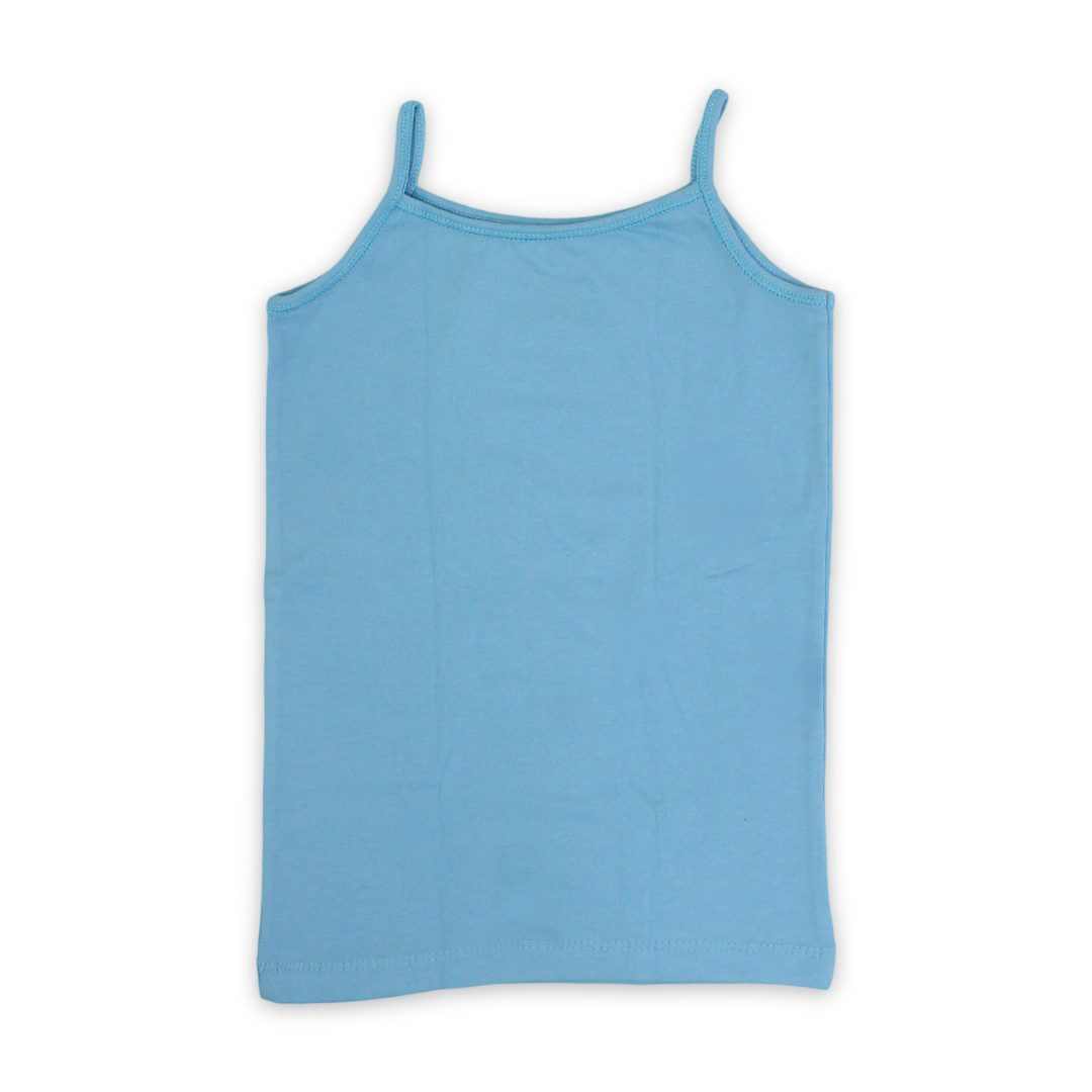 Girls Cotton Sleeveless Undershirt – Baby Blue - Clothing - Junior