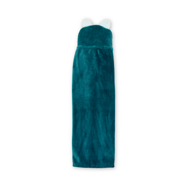 Cotton Baby Blanket – Teal with Bear Design