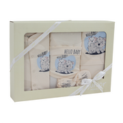 Unisex Baby Gift Clothes Box – Salmon with ”Hello Baby” Print