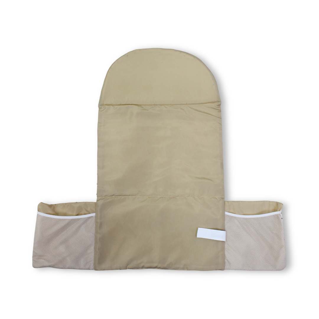 Cotton Baby Mattress – Off-White with Boats Print