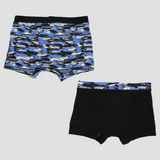 Bluish Boxer Shorts (Pack Of 2)