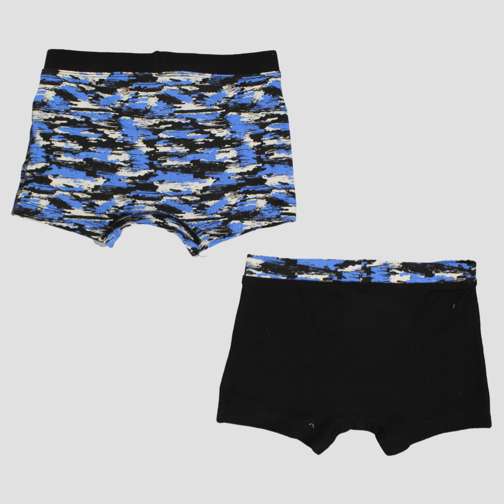Bluish Boxer Shorts (Pack Of 2)
