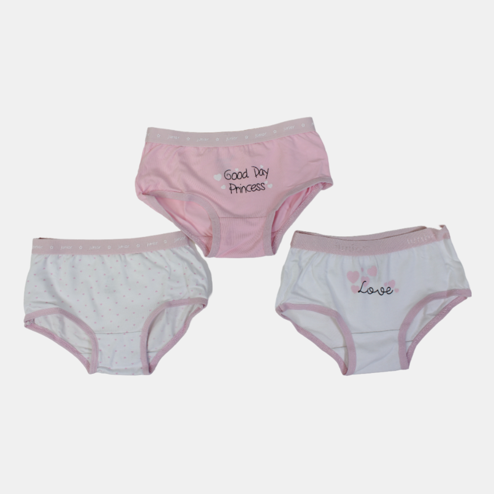Girls Cotton Panties – (Pack of 3)