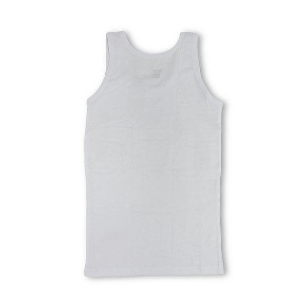 Girls Cotton Sleeveless Undershirt – White