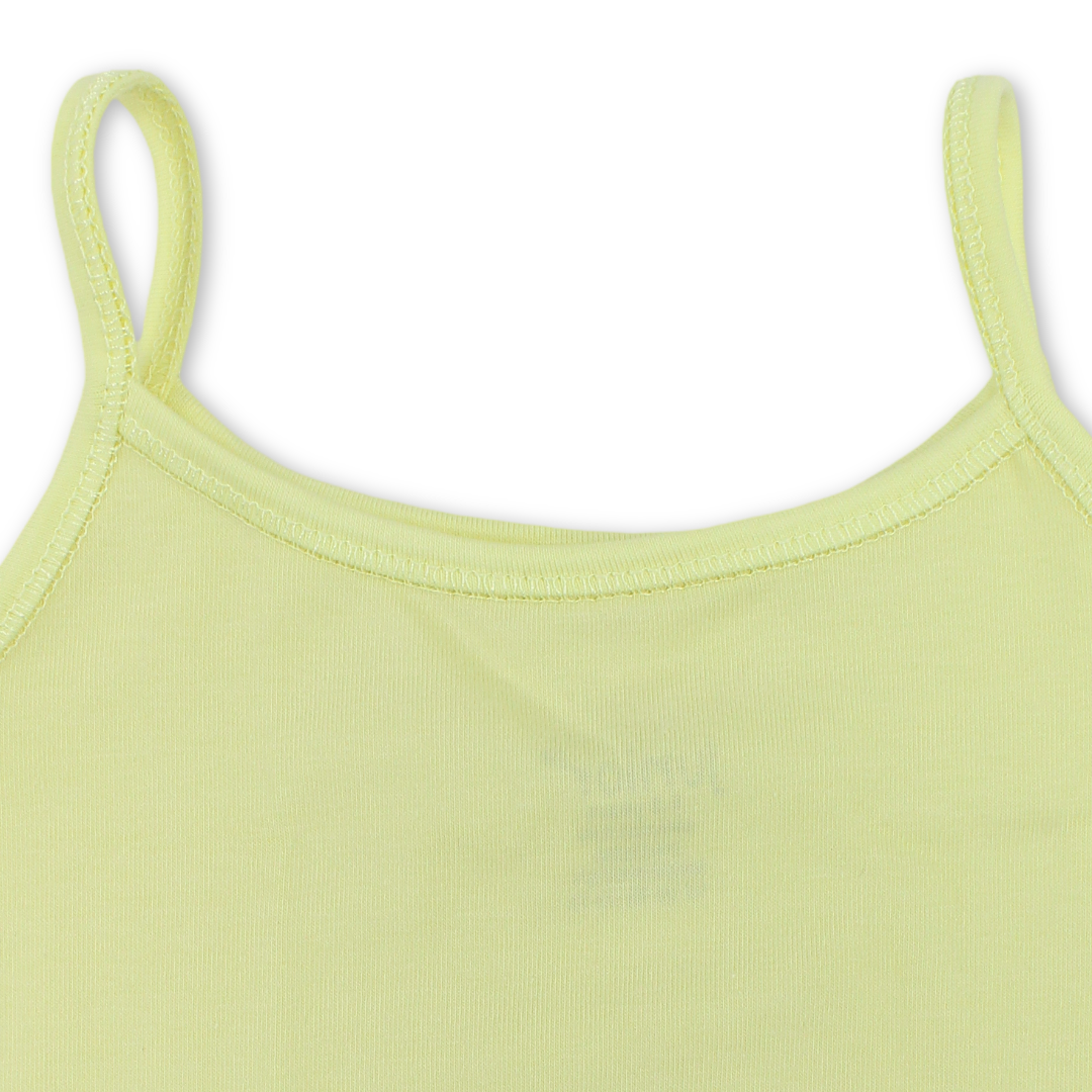 فانيلة داخلية قطنية للبنات – حمالة كتف رفيعة