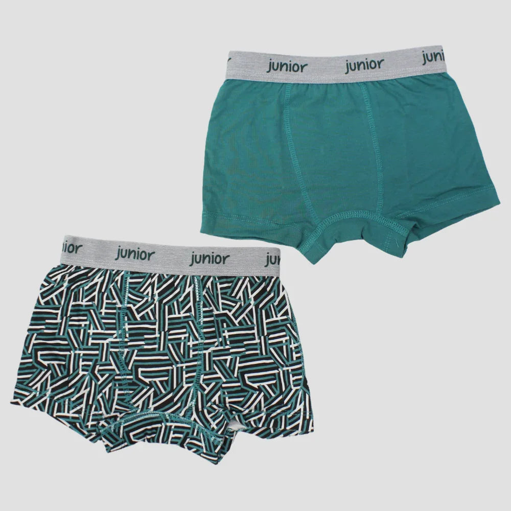 Pack of 2 - Multicolored Boys Cotton Boxer Shorts