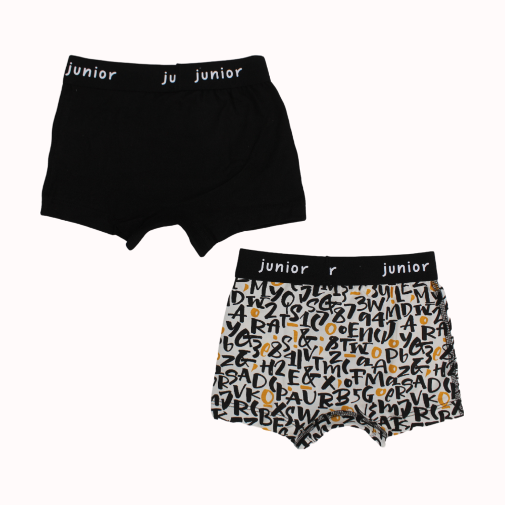 Multicolored Boys Cotton Boxer Shorts – Pack of 2