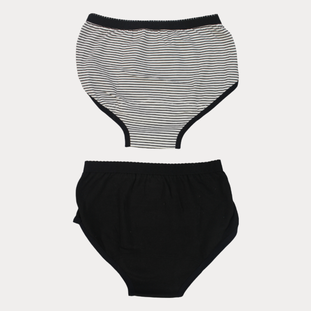 Girls Cotton Panties (Pack Of 2)