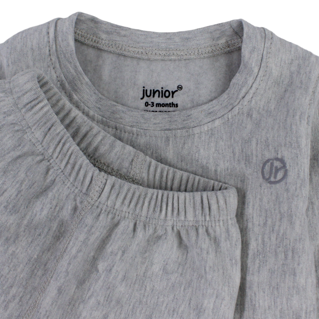 Unisex Baby Cotton Thermal Set – Grey