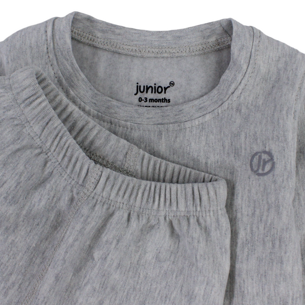 Unisex Baby Cotton Thermal Set – Grey