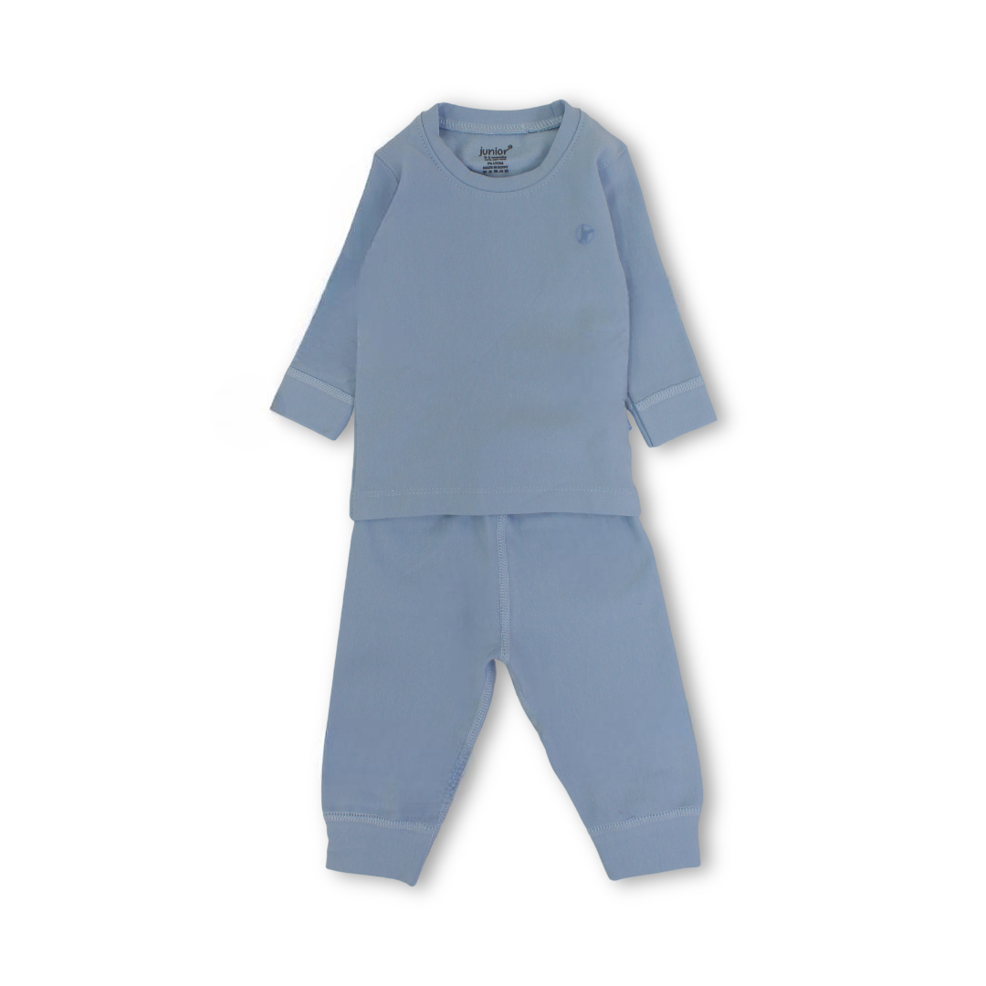 Unisex Baby Cotton Thermal Set – Baby Blue