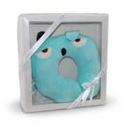 Cotton Baby Head Support Neck Pillow – Aqua Owl Design
