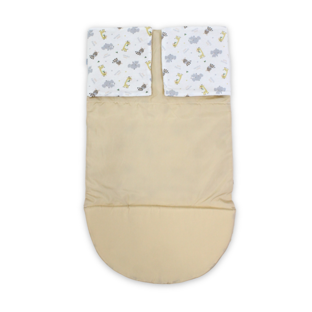 Cotton Mattress Baby – Off-White with Animals Print