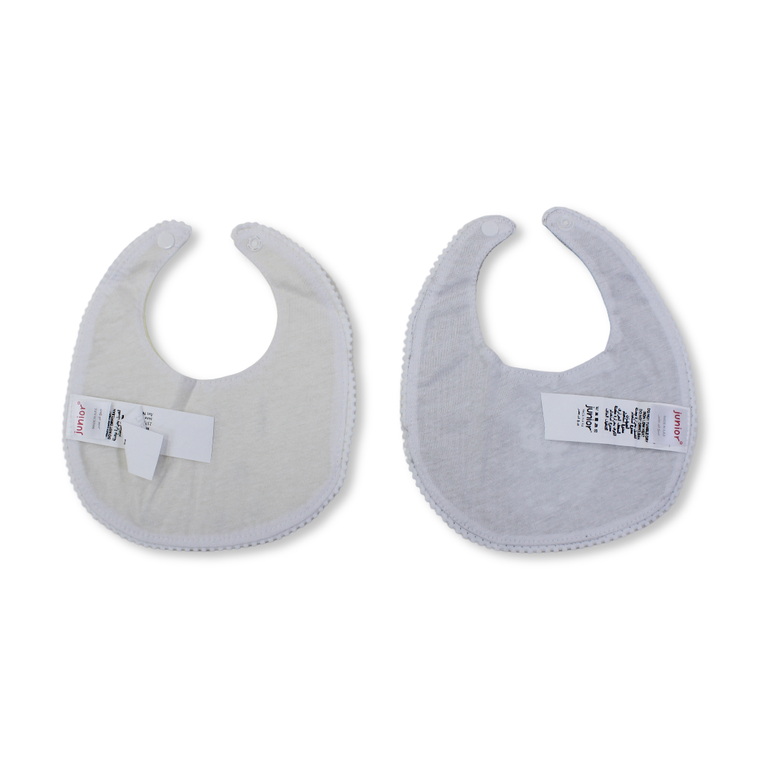 Cotton Bib – Grey & Yellow with Koala Embroidery
