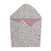 Cotton Blanket – Beige*Pink with Crab Print