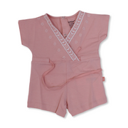 Baby Girls Cotton Romper – Pink